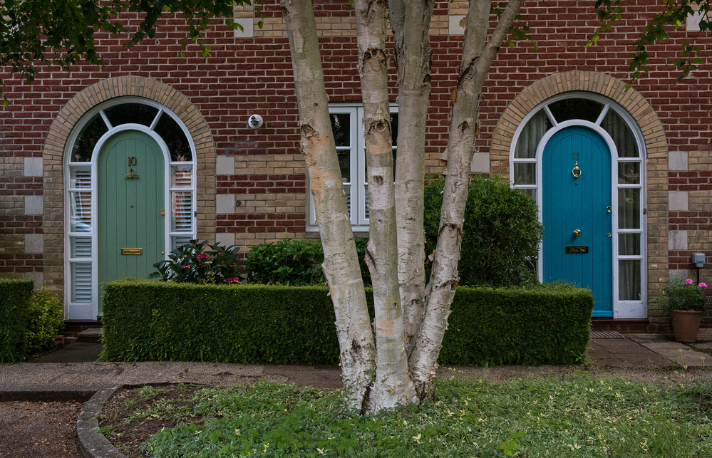 Winchester Green and Blue Doors